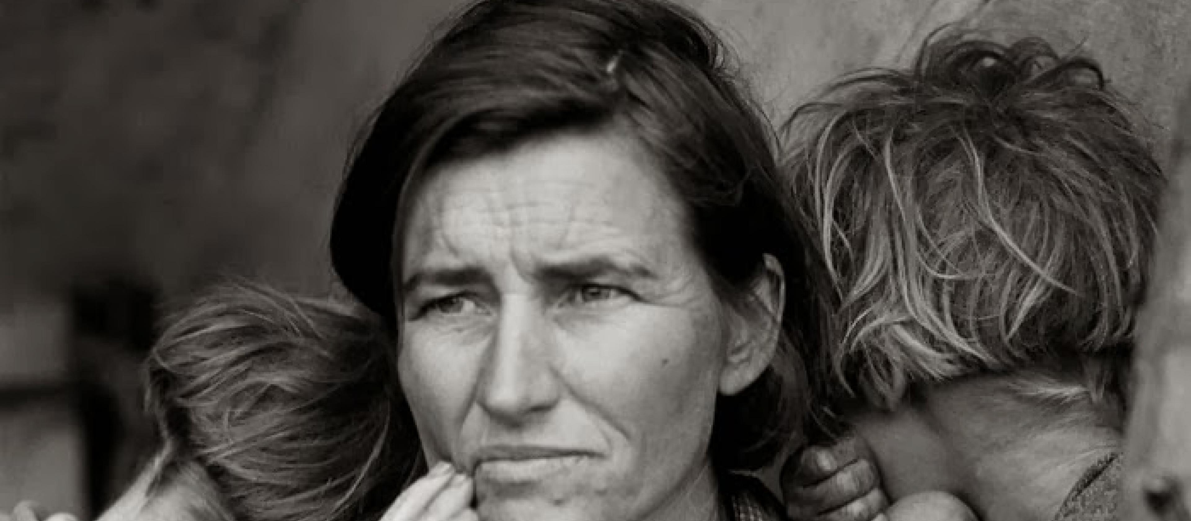 SANTO NATALE 2015: GUARDIAMO AL FUTURO CON OCCHI PIENI DI SPERANZA Migrant Mother, Florence Thompson con tre dei suoi sette figli Foto di: Dorothea Lange